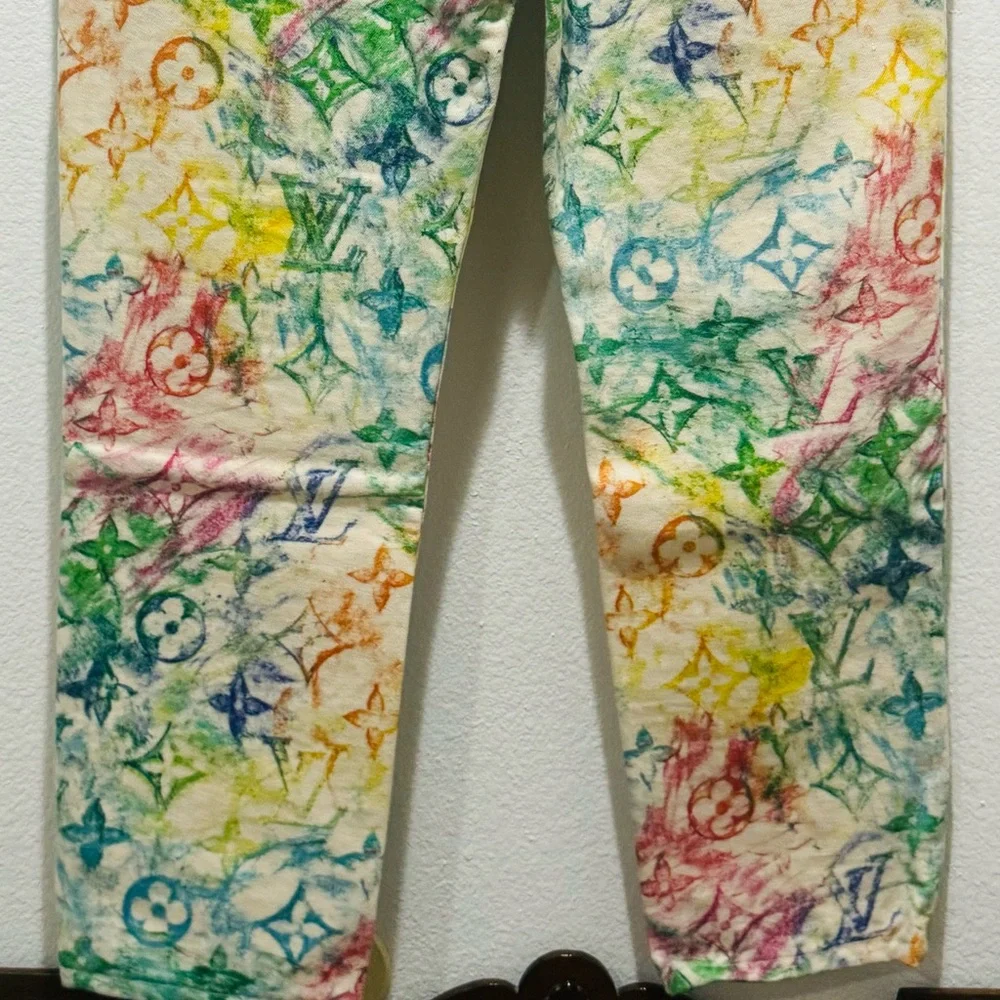 NWTS Louis Vuitton *RARE* Pastel Monogram Jeans - Picture 15 of 15